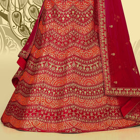 Laxmipati LH-061 Radiant Red Lehenga