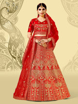 Laxmipati LH-063 Spark Red Lehenga