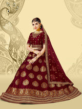 Laxmipati LH-067 Radiance Maroon Lehenga