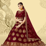 Laxmipati LH-067 Radiance Maroon Lehenga