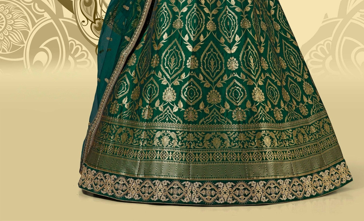 Laxmipati LH-073 Grace Green Lehenga