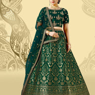 Laxmipati LH-073 Grace Green Lehenga