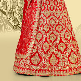Laxmipati LH-075 Luxe Red Lehenga