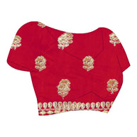 Laxmipati LH-077 Golden Red Lehenga