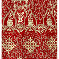 Laxmipati LH-081 Red Semi Stitched Lehenga
