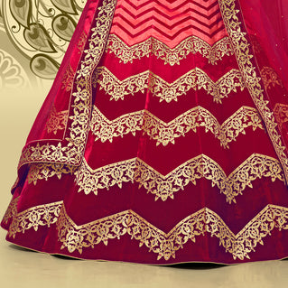 Laxmipati LH-082 Vibrant Maroon Lehenga