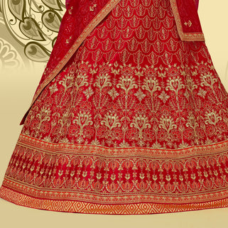 Laxmipati LH-084 Red Graceful Lehenga