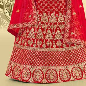 Laxmipati LH-088 Radiant Red Lehenga