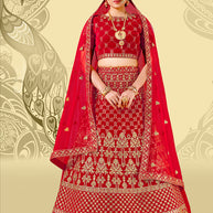 Laxmipati LH-088 Radiant Red Lehenga