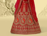 Laxmipati LH-092 Golden Red Lehenga