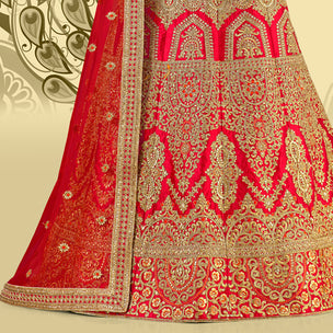 Laxmipati LH-093 Majesty Red Lehenga
