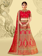 Laxmipati LH-093 Majesty Red Lehenga