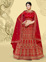 Laxmipati LH-099 Glow Red Lehenga