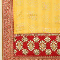 Laxmipati M2113 Chiffon Yellow Sarees