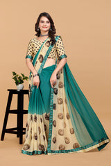 Laxmipati Meera 002 Georgette Firozi Saree