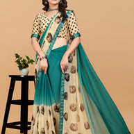 Laxmipati Meera 002 Georgette Firozi Saree