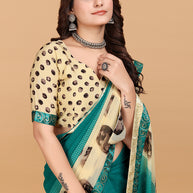 Laxmipati Meera 002 Georgette Firozi Saree