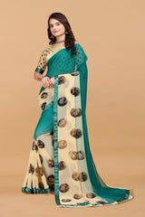 Laxmipati Meera 002 Georgette Firozi Saree