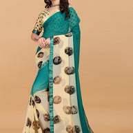 Laxmipati Meera 002 Georgette Firozi Saree