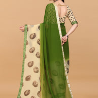 Laxmipati Meera 004 Georgette Green Saree