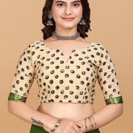 Laxmipati Meera 004 Georgette Green Saree