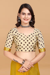 Laxmipati Meera 005 Georgette Mustard Saree