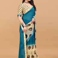 Laxmipati Meera 007 Georgette Blue Saree