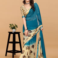 Laxmipati Meera 007 Georgette Blue Saree