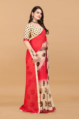 Laxmipati Meera 008 Georgette Red Saree