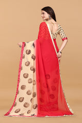 Laxmipati Meera 008 Georgette Red Saree