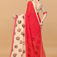Laxmipati Meera 008 Georgette Red Saree