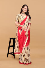 Laxmipati Meera 008 Georgette Red Saree