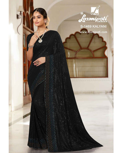 Laxmipati Ready to Wear Cocktail-2 S-1469 Georgette Black