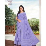 Laxmipati Niharika N-2007 Chiffon Purple Saree