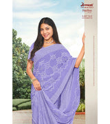 Laxmipati Niharika N-2007 Chiffon Purple Saree