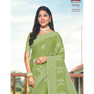 Laxmipati Niharika N-2008 Chiffon Olive Saree