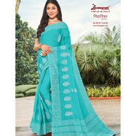 Laxmipati Niharika N-2016 Chiffon Sky Blue Saree