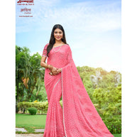 Laxmipati Adita N-2017 Chiffon Brasso Pink Saree