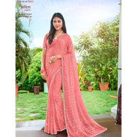 Laxmipati Adita N-2022 Chiffon Brasso Peach Saree
