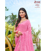 Laxmipati Adita N-2024 Chiffon Brasso Pink Saree