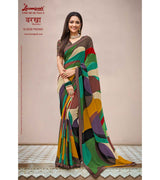 Laxmipati Barkha N-2028 Georgette Multicolor Saree