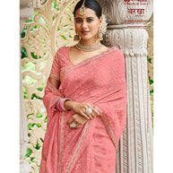 Laxmipati Barkha N-2029 Barsoo Peach Saree