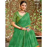 Laxmipati Barkha N-2032 Chiffon Green Saree