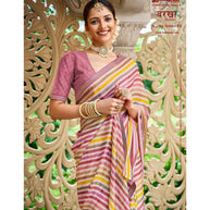 Laxmipati Barkha N-2044 Sparkle Chiffon Multicolor Saree
