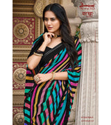 Laxmipati Barkha N-2054 Georgette Multicolor Saree