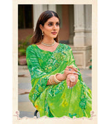 Laxmipati Apsara N-2058 Chiffon Green Saree