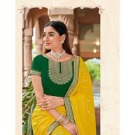 Laxmipati Apsara N-2061 Tissue Zari Yellow Saree