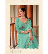 Laxmipati Apsara N-2068 Chiffon Blue Saree