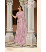 Laxmipati Apsara N-2069 Chiffon Magenta Saree