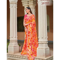 Laxmipati Apsara N-2070 Chiffon Multicolor Saree